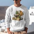 Dragon Bookworm Reading Book Graphic Unisex Sweatshirt Dragon Bookworm Reading Book Graphic Unisex Sweatshirt