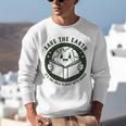 Earth Day 2025 Save Earth It´s Only Planet With Books Reader Unisex Sweatshirt