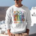 Equal Rights Book Flower Equality Peace Love Kindness Book Unisex Sweatshirt Equal Rights Book Flower Equality Peace Love Kindness Book Unisex Sweatshirt