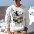 Fantasy Drama Tragedy Cat Book Lover Reading Humor Unisex Sweatshirt Fantasy Drama Tragedy Cat Book Lover Reading Humor Unisex Sweatshirt