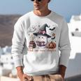 Ghost Reading Book Coquette Bow Halloween Girl Toddler Kid Premium Unisex Sweatshirt