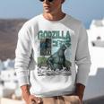 Godzilla Ocean Scene Comic Book Illustration Movie Monster Unisex Sweatshirt