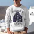 Good Girls Read Bad Books Sarcastic Skeleton Goth Skull Unisex Sweatshirt Good Girls Read Bad Books Sarcastic Skeleton Goth Skull Unisex Sweatshirt