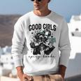 Good Girls Read Spicy Skeleton Book Club Unisex Sweatshirt