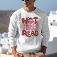 Hot Girls Read Book Lover Feminist Reader Premium Tri-Blend Unisex Sweatshirt