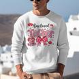 HUGvyn One Loved Teacher Valentine Book Heart Reading Bow Unisex Sweatshirt HUGvyn One Loved Teacher Valentine Book Heart Reading Bow Unisex Sweatshirt