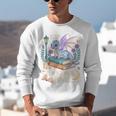 Just a Girl Who Loves Dragons & Books Reader Fantasy Fun Premium Tri-Blend Unisex Sweatshirt