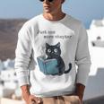 Just One More Chapter Bookworm Cat Book Lover Unisex Sweatshirt