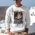 Just One More Chapter Cat Reading Books Coffee Lovers Premium Tri-Blend Unisex Sweatshirt