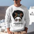 Librarian Teacher Messy Bun Life Book Library Back To School Unisex Sweatshirt