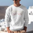 Librarian Valentines Day Daisy School Library Book Lover Premium Unisex Sweatshirt
