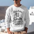 Life Is Better With Cats & Books Sphynx Cat Mom Women Unisex Sweatshirt Life Is Better With Cats & Books Sphynx Cat Mom Women Unisex Sweatshirt