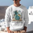 Magical Book Dragon Fantasy Reading Enthusiast Art Unisex Sweatshirt