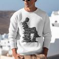 Men Pixel Art Geometric Book Human Drawing Graphic Men Unisex Sweatshirt