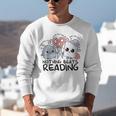 Nothing Beats Reading Rock Paper Scissors Book Lover Teacher Unisex Sweatshirt