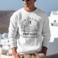 Im A Privilege Vintage Book Illustration Unisex Sweatshirt