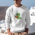Professional Bookworm Reading Lover Cute Worm Glasses Book Unisex Sweatshirt