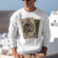 Queen Of Books Playing Card Aesthetic For Book Lovers Premium Tri-Blend Unisex Sweatshirt