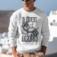 Racoon Reading Spicy Smutty Book Booktok I Read Trashy Books Unisex Sweatshirt Racoon Reading Spicy Smutty Book Booktok I Read Trashy Books Unisex Sweatshirt