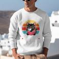 Read Books Drink Coffee Fight Evil Cat Premium Unisex Sweatshirt