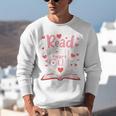 Read Your Heart Out Teacher Valentines Day Reading Book Love Premium Tri-Blend Unisex Sweatshirt