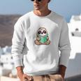 I Read Past My Bedtime Reading Sloth Book Lover Unisex Sweatshirt