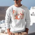 In My Reading Era Groovy Book Lovers Library Reading Women Unisex Sweatshirt In My Reading Era Groovy Book Lovers Library Reading Women Unisex Sweatshirt