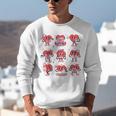 Reading Heart Book Valentines Day Teacher Women Girl Unisex Sweatshirt