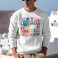 Reads Across Tee America Reading Teacher Books Reader Kids Unisex Sweatshirt