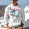 Retro Book Girl Summer Beach Vacation For Book Lover Unisex Sweatshirt Retro Book Girl Summer Beach Vacation For Book Lover Unisex Sweatshirt