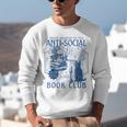 Sarcastic Anti Social Book Club Cat Skull Book Lover Unisex Sweatshirt
