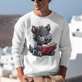 Scottish Terrier Reading a Book Dog Unisex Sweatshirt