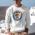 Shazam Comic Book Art Heroic Portrait Vintage Unisex Sweatshirt