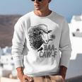 Sheep Baa Crow Caw Back Off Pun Tee For Introverts & Teens Unisex Sweatshirt