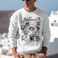 Skelanimals I Bite Vintage Retro Dead Pet Textbook Collage Unisex Sweatshirt Skelanimals I Bite Vintage Retro Dead Pet Textbook Collage Unisex Sweatshirt