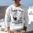 Today I'm A Serious Goose Animal Reading Book Lovers Unisex Sweatshirt Today I'm A Serious Goose Animal Reading Book Lovers Unisex Sweatshirt