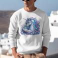 Unicorn Reading For Book Lovers Readers Unisex Sweatshirt