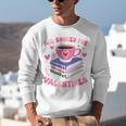 Valentines All Booked For Valentines Book Lovers Teacher Kid Premium Unisex Sweatshirt
