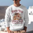 Vintage Retro North Pole Book Club Hot Cocoa Unisex Sweatshirt Vintage Retro North Pole Book Club Hot Cocoa Unisex Sweatshirt