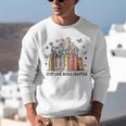 Wildflower Floral Book Just One More Chapter Unisex Sweatshirt