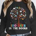 100 Days Of School 100th Day In The Books Reading Teacher Unisex Sweatshirt