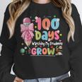 100th Day Of School Teacher Women Floral Books Unisex Sweatshirt 100th Day Of School Teacher Women Floral Books Unisex Sweatshirt