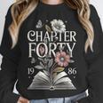 1986 Chapter Forty 40th Birthday Wildflower Book 40 Year Old Unisex Sweatshirt