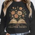 1995 Chapter Thirty Birthday Wildflower Book 30 Year Old Unisex Sweatshirt