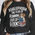 Abibliophobia Dog Book Lover Library Unisex Sweatshirt Abibliophobia Dog Book Lover Library Unisex Sweatshirt