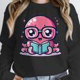 Adorable Book Lover Octopus With Reading Glasses Cute Unisex Sweatshirt Adorable Book Lover Octopus With Reading Glasses Cute Unisex Sweatshirt
