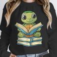 Adorable Turtle Reading Books Unisex Sweatshirt