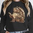 Alligator Snapping Turtle Reading A Book Unisex Sweatshirt