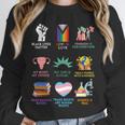 Ally Anti Trump Liberal BLM Love Is Love Banned Books Icons Unisex Sweatshirt