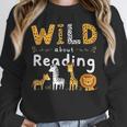 Animal Print Read A Book Character Kids Wild About Reading Unisex Sweatshirt Animal Print Read A Book Character Kids Wild About Reading Unisex Sweatshirt